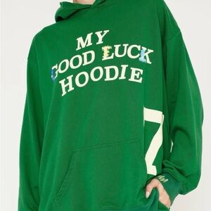 Green Graphic Hoodie